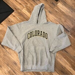 Mens Steve & Barry’s CU colorado buffaloes retro hoodie sweatshirt sz XXL gray